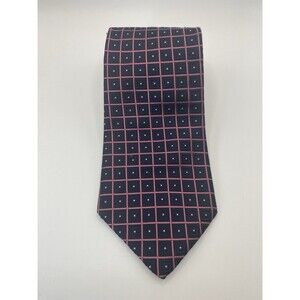 BROOKS BROTHERS MAKERS 100% Silk Tie Made In The USA Blue Pink Box Necktie